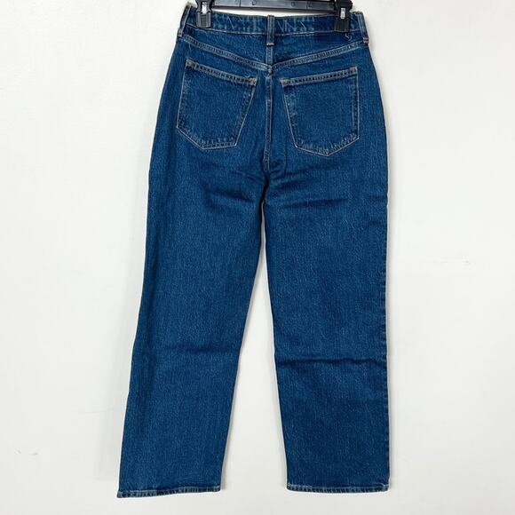 New ABERCROMBIE Curve Love High Rise 90s Relaxed Jean Dark (27, 29) SHORT inseam - Picture 4 of 10